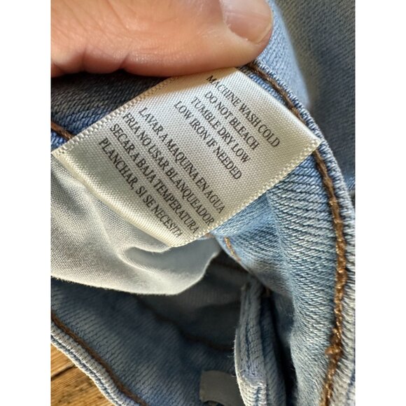 ZILI Womens Distressed Light Wash Skinny Jeans Size 27 Raw Hem Casual Denim - Picture 6 of 8